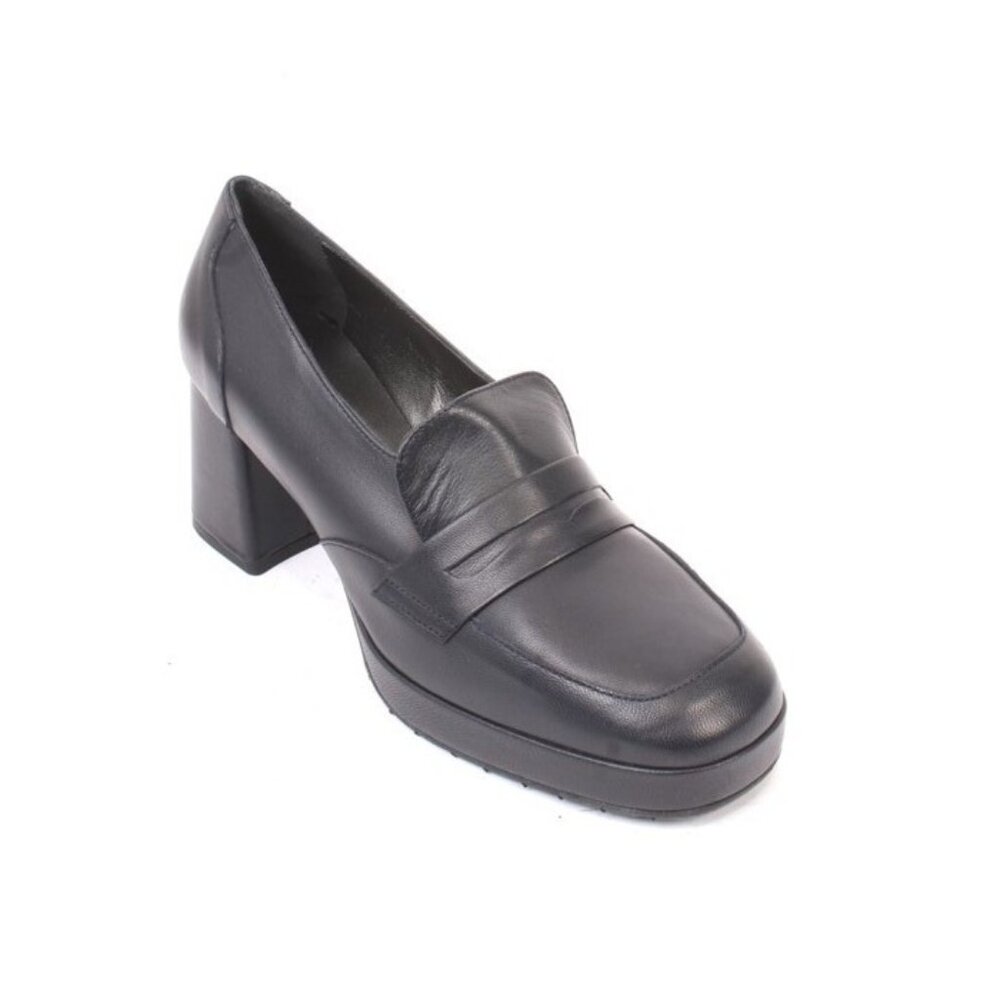 Vernissage 23472 Blue Leather Platform Heel Pumps